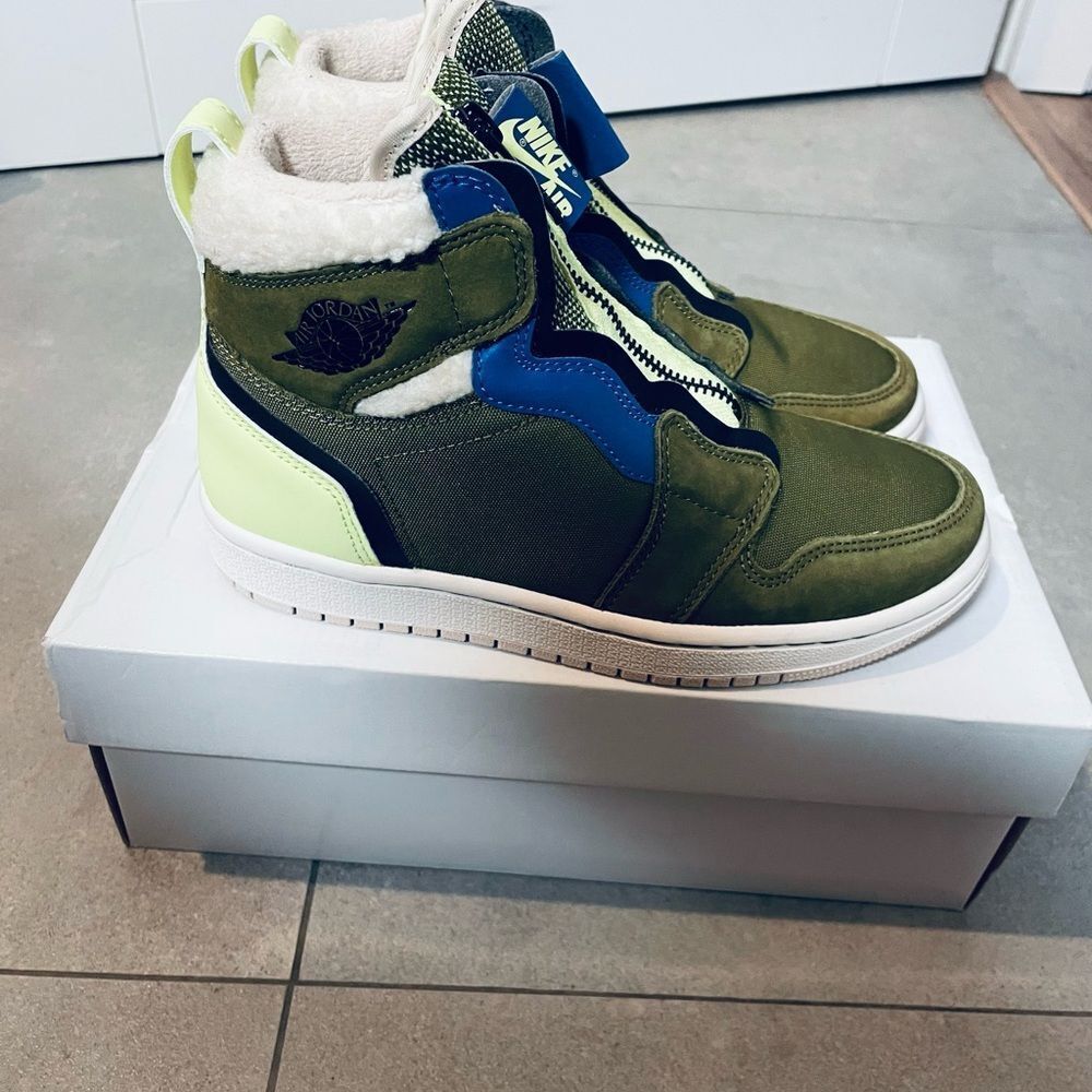 Kids Jordan Canvas High Top Wedge Sneakers - Size 5 US Kids